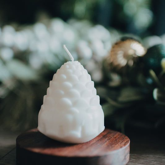 Pinecone Candles