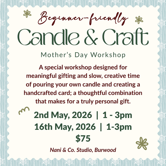 Candle & Crafts - Mother's Day Workshop